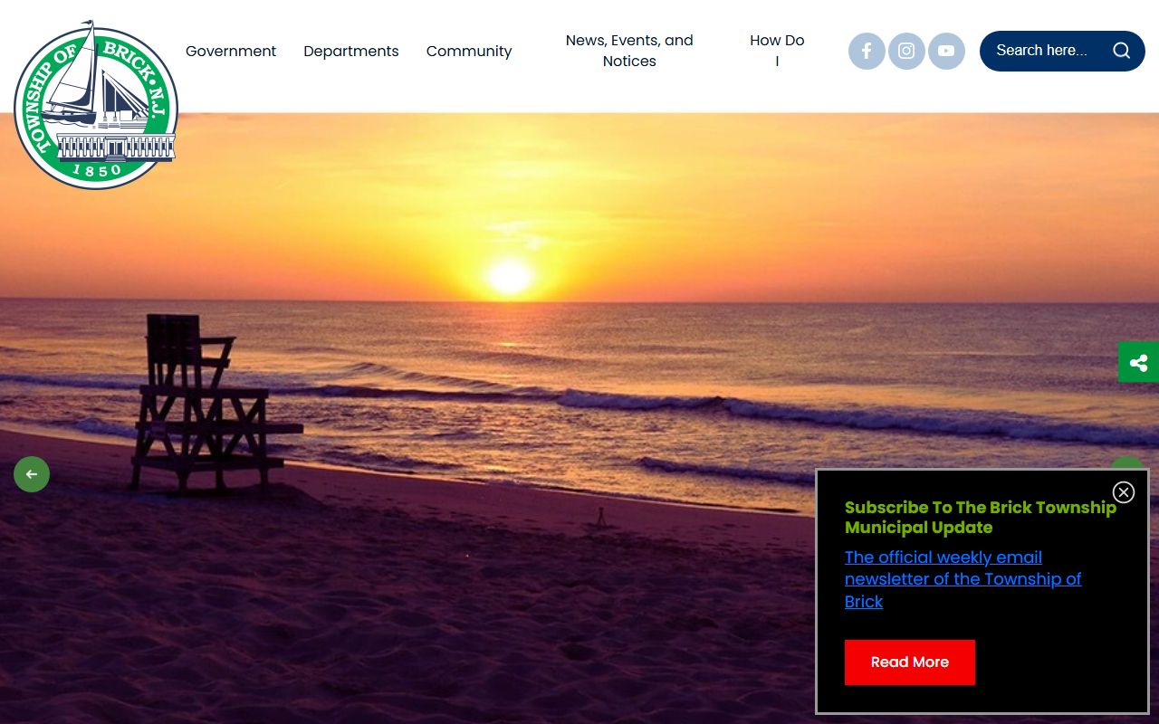 Brick Township official website resources for family court records