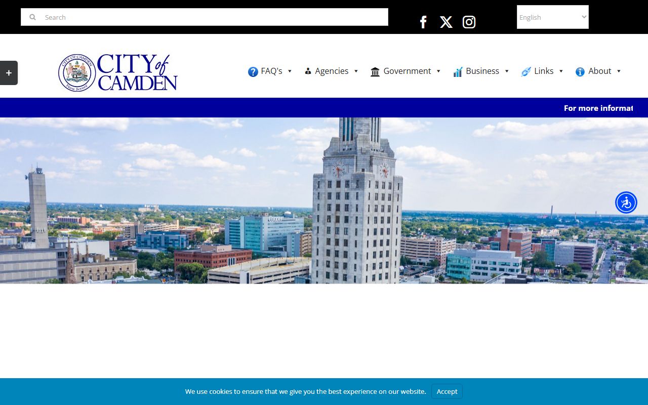 City of Camden official website resources for family court records