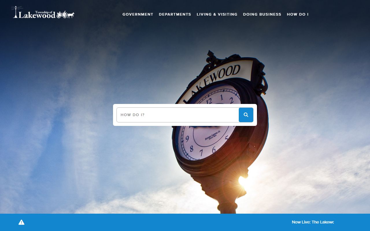 Lakewood Township official website for Lakewood Township family court records