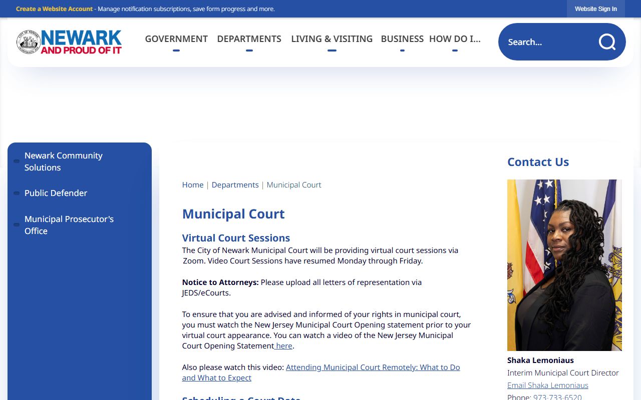 Newark Municipal Court building related to Newark family court records