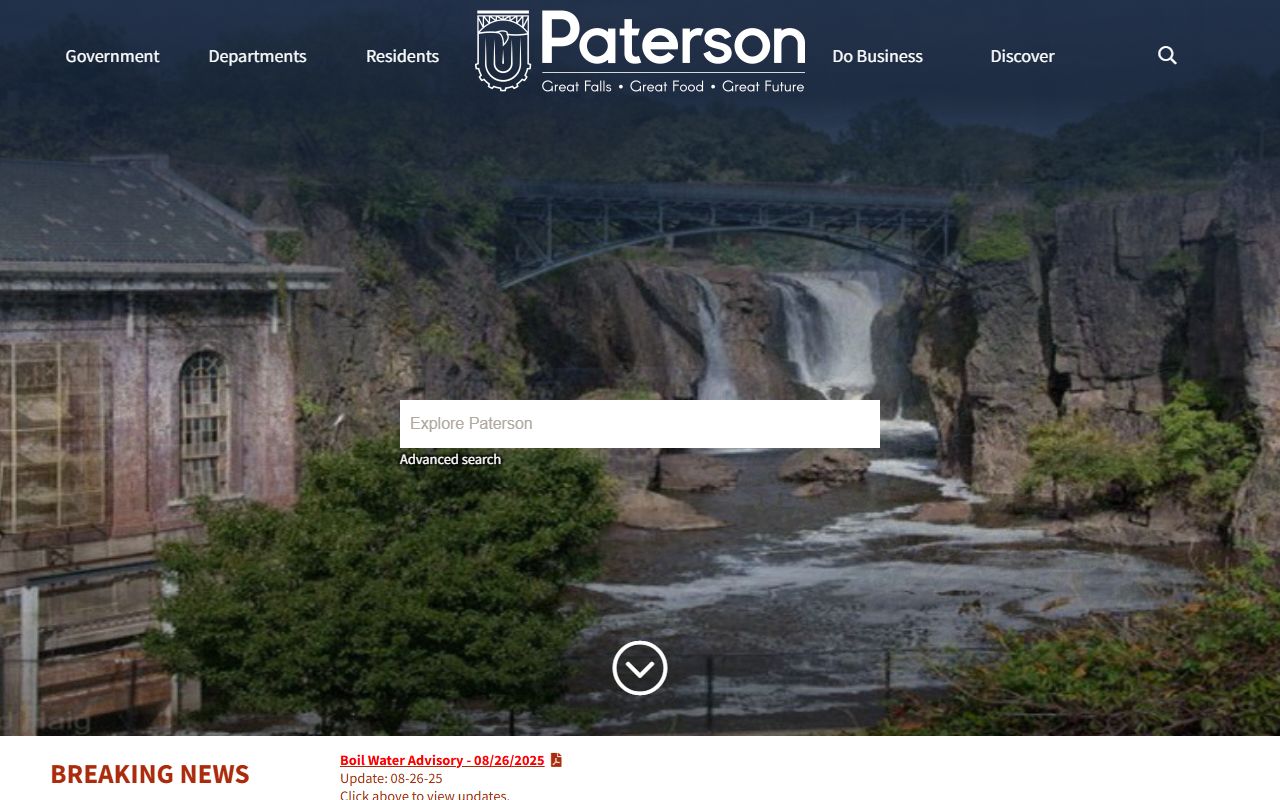 City of Paterson official website for Paterson family court records resources