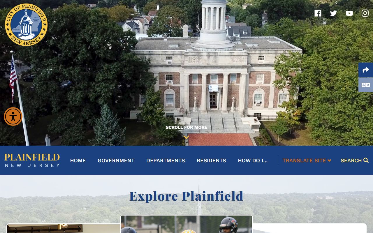 City of Plainfield official website for Union County family court records