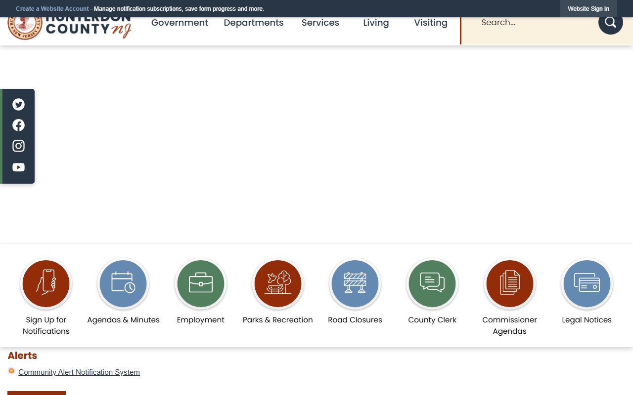 Hunterdon County Clerk office for family court records